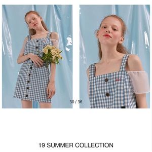 Korean O!Oi baby-blue adorable top and skirt suit - NWOT